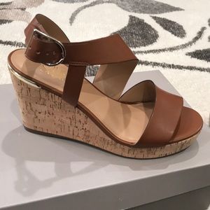 Franco Sarto cognac wedge